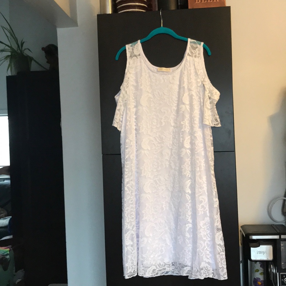 White Cold Shoulder Dress